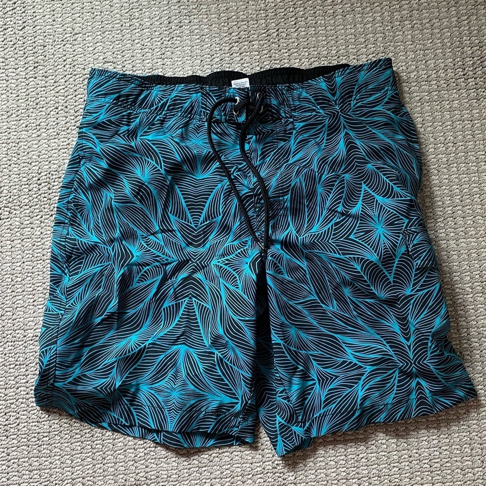 Teal Swim Trunks